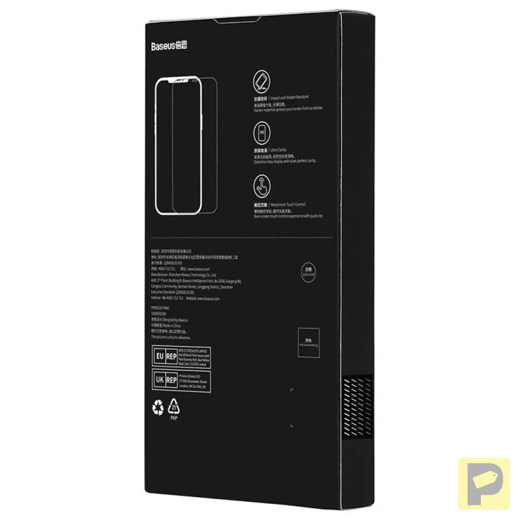 Baseus Schott HD Tempered Glass with dust filter 0.3mm for iPhone 12 Pro Max