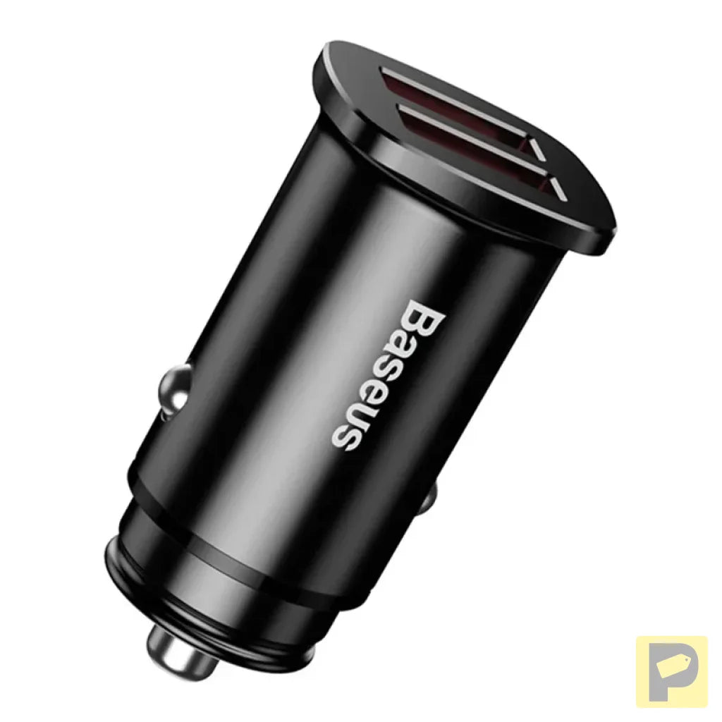Baseus Square Car Charger 2xUSB QC3.0 5A 30W (black)