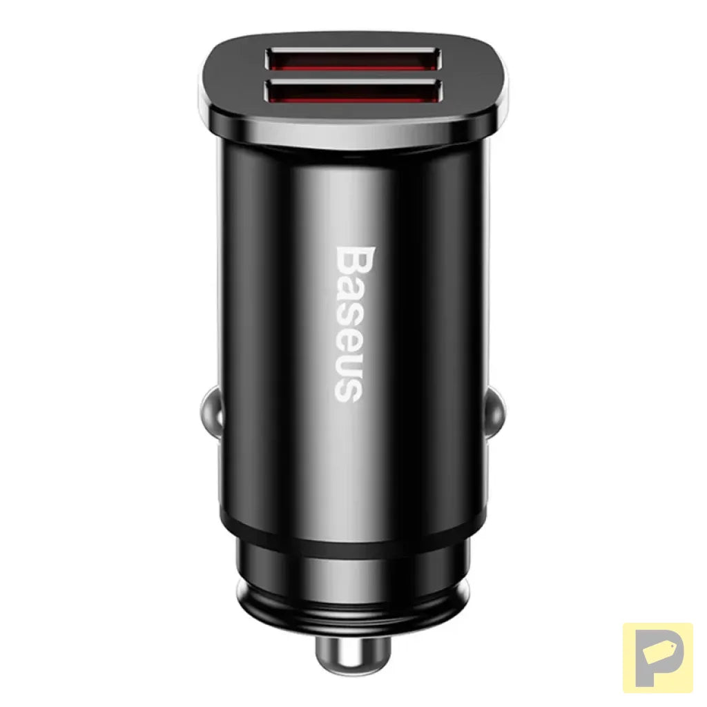 Baseus Square Car Charger 2xUSB QC3.0 5A 30W (black)