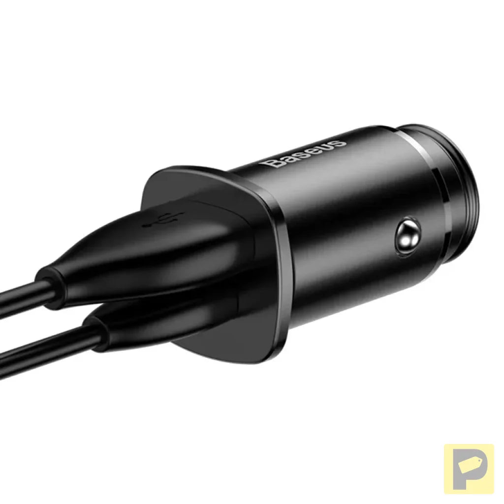 Baseus Square Car Charger PPS QC4.0 / PD3.0 5A 30W (black)