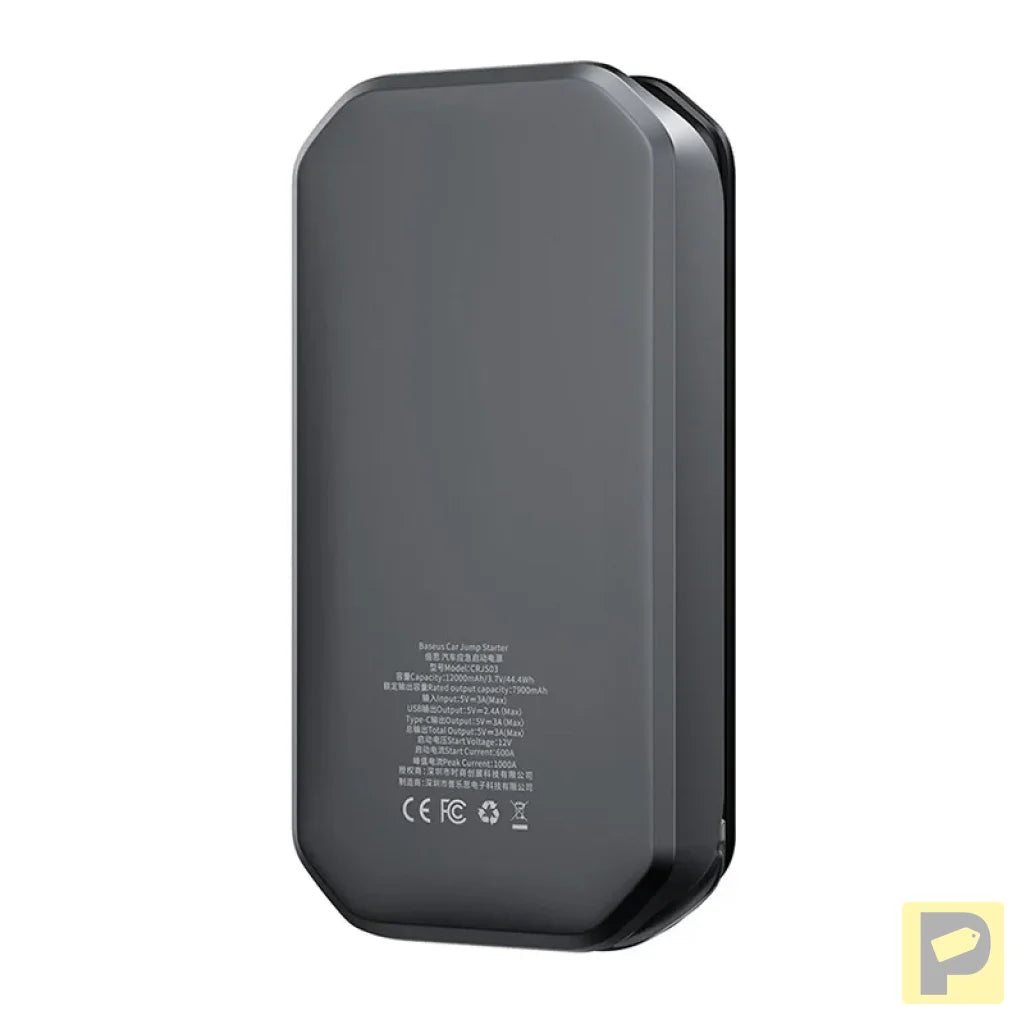 Baseus Super Energy Car Jump Starter 12000mAh, 1000A, USB (black)