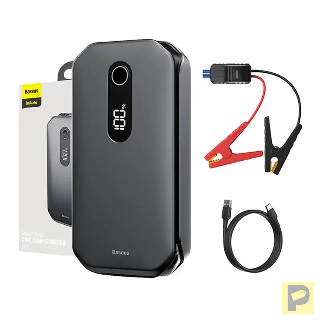 Baseus Super Energy Car Jump Starter 12000mAh, 1000A, USB (black)