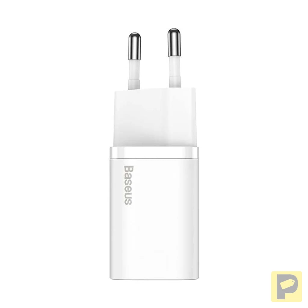 Baseus Super Si Quick Charger 1C 20W with USB-C cable for Lightning 1m (white)