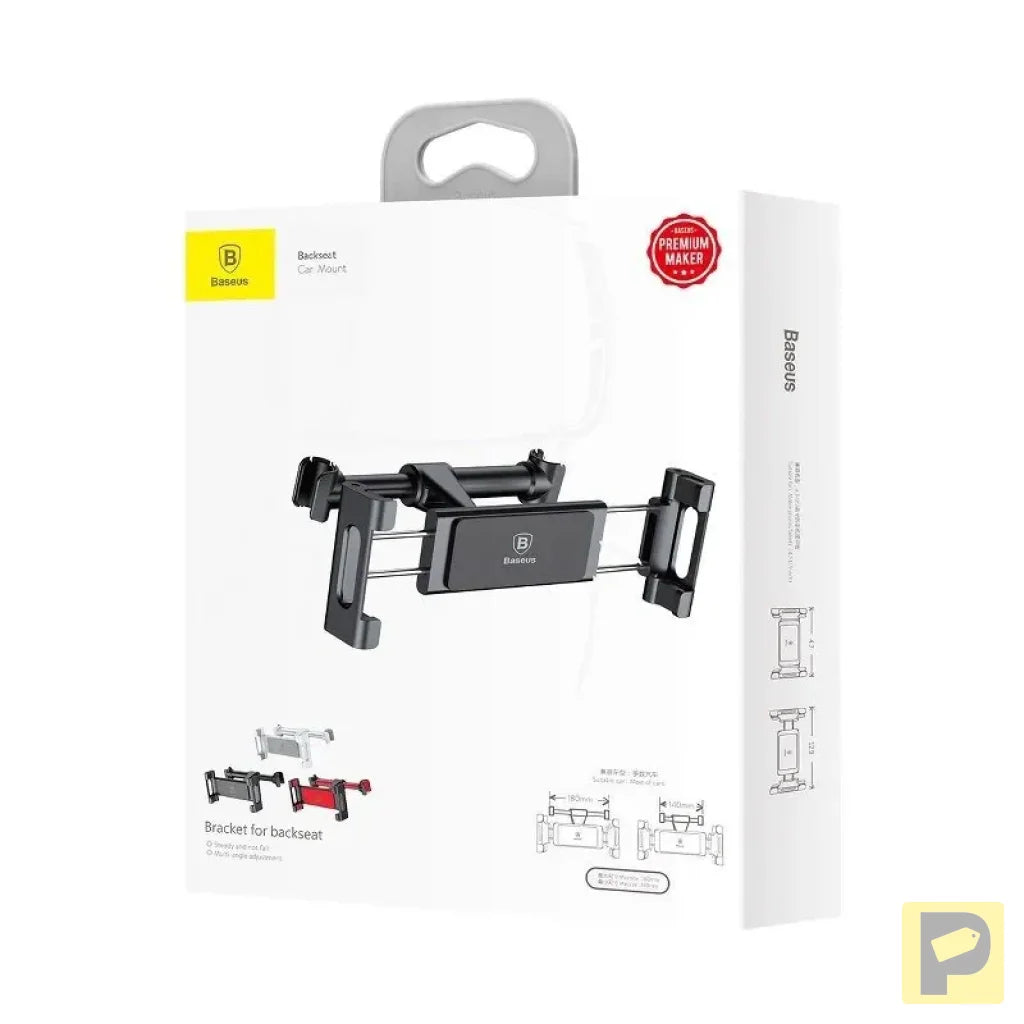 Baseus tablet holder for car headrest (black)