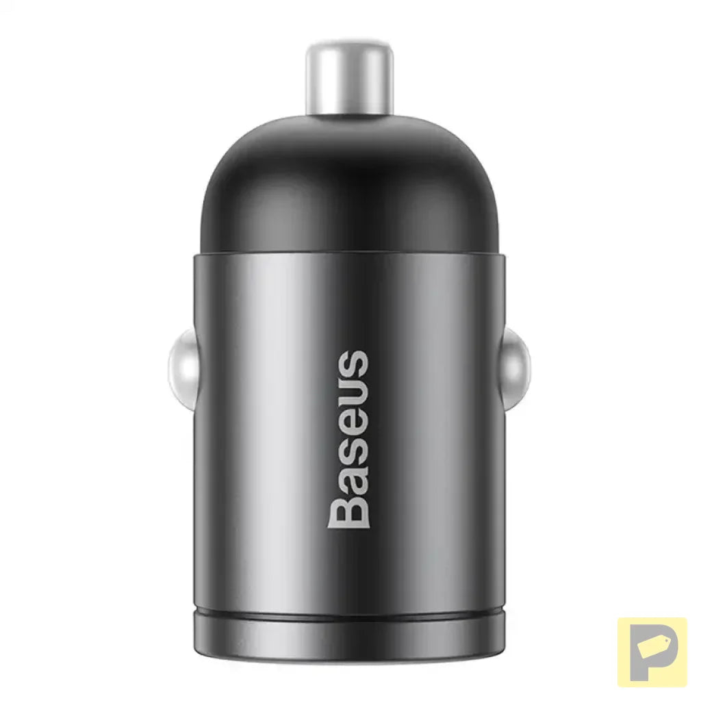 Baseus Tiny Star Mini Quick Charge Car Charger USB Port 30W Grey