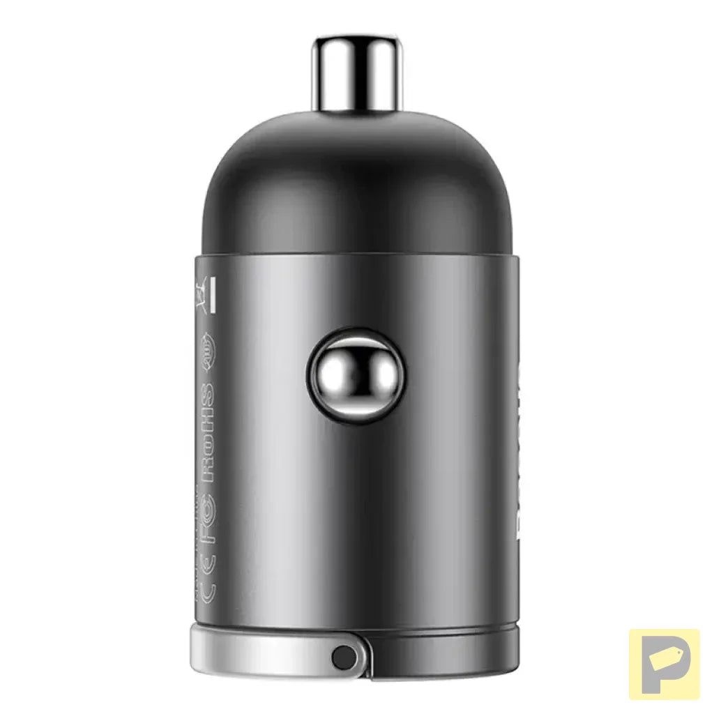 Baseus Tiny Star Mini Quick Charge Car Charger USB Port 30W Grey