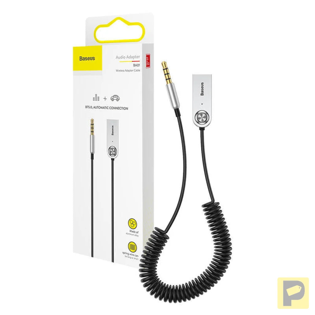Baseus USB Audio Adapter Bluetooth 5.0 , AUX - Black