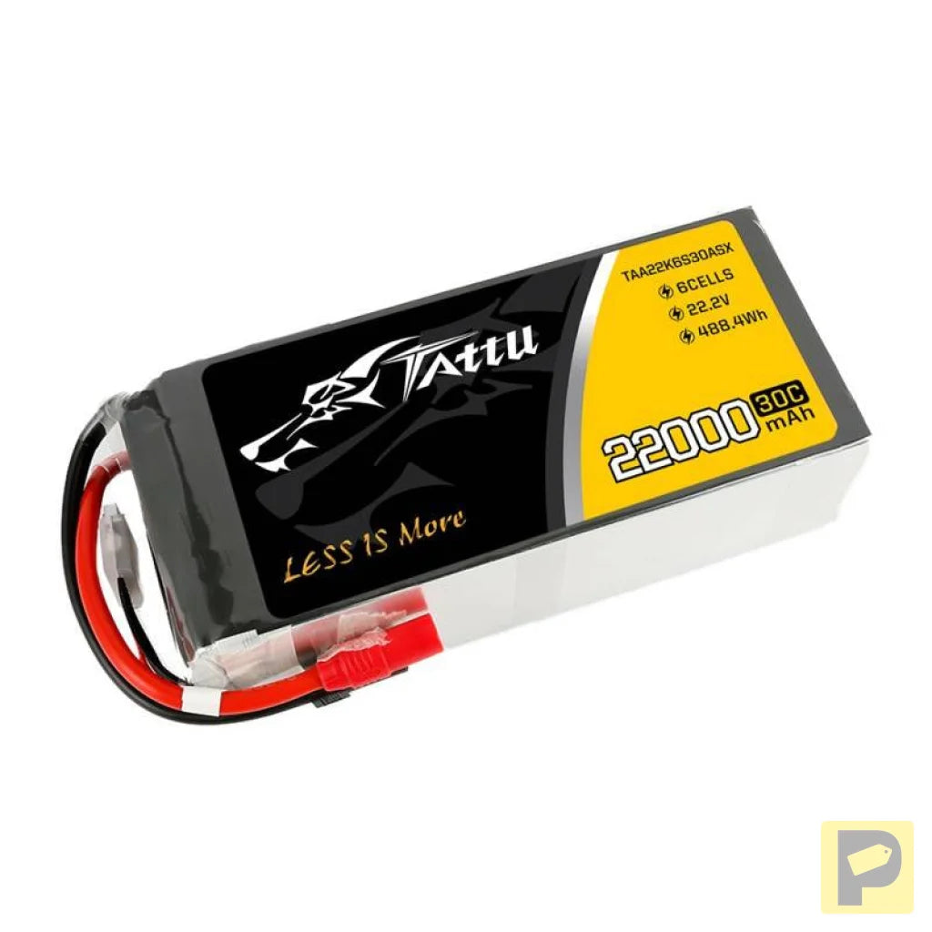 Battery Tattu 22000mAh 22.2V 30C 6S1P LiPo AS150+XT150