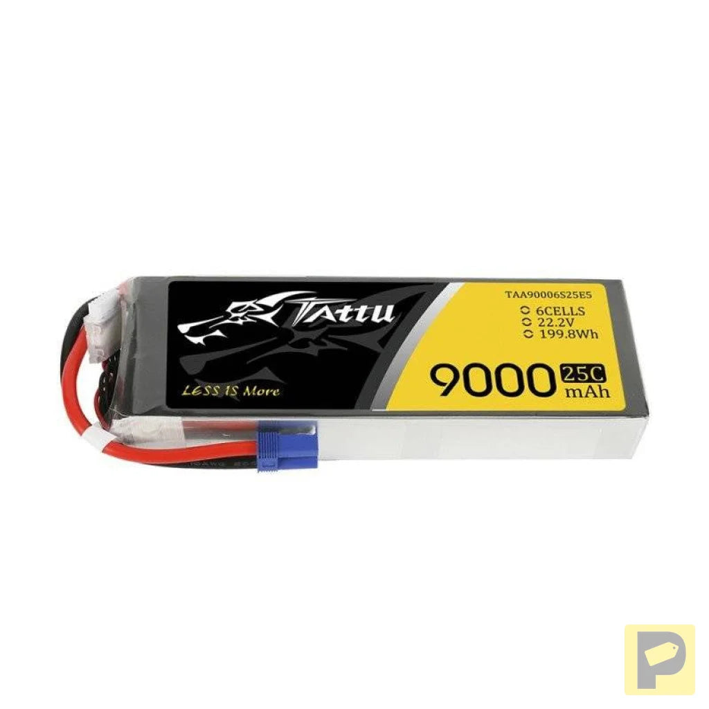 Battery Tattu 9000mAh 22,2V 25C 6S1P