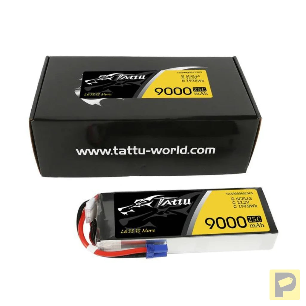 Battery Tattu 9000mAh 22,2V 25C 6S1P