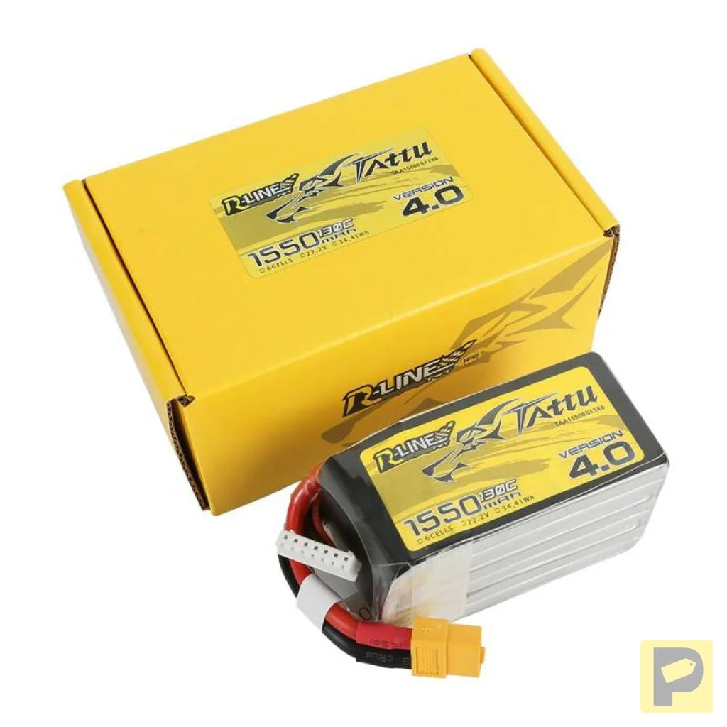 Battery Tattu R-Line 4.0 1550mAh 22.2V 130C 6S1P XT60