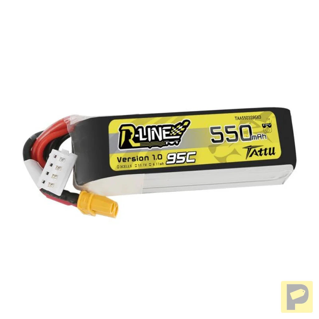 Battery Tattu R-Line 550mAh 11.1V 95C 3S1P XT30