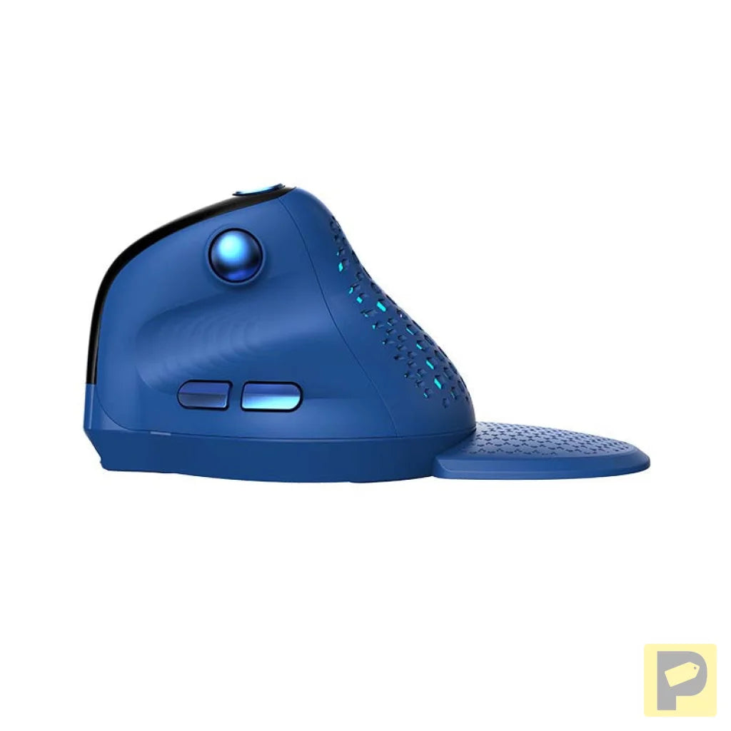 Bezprzewodowa mysz pionowa Delux M618XSD BT+2.4G RGB (niebieska)