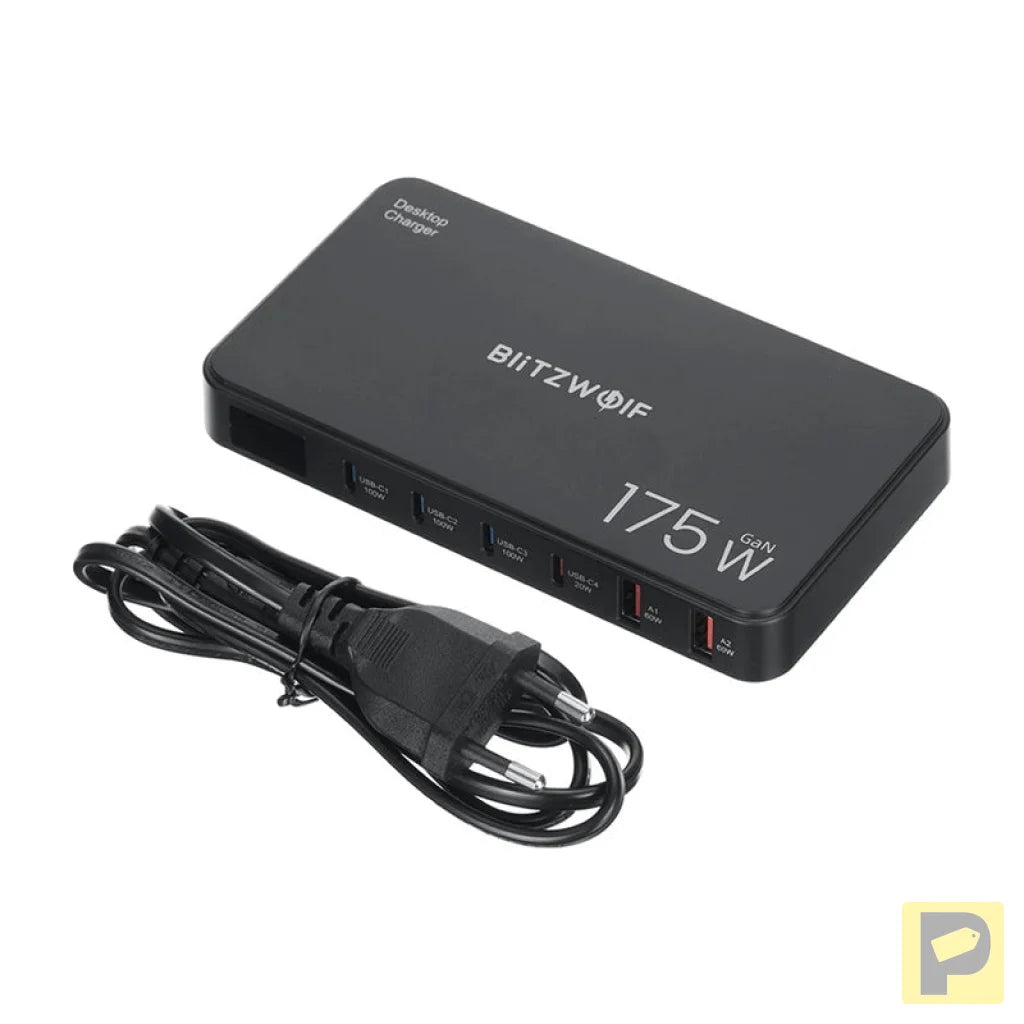 Blitzwolf BW-S30 6-in-1 Charging Station 4xUSB-C + 2xUSB 175W