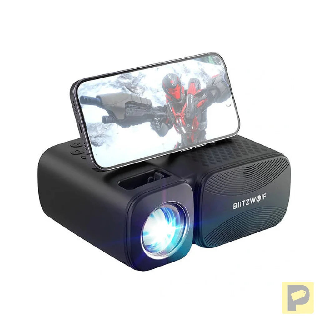 BlitzWolf BW-V3 Mini LED beamer / projector, Wi-Fi + Bluetooth (black)