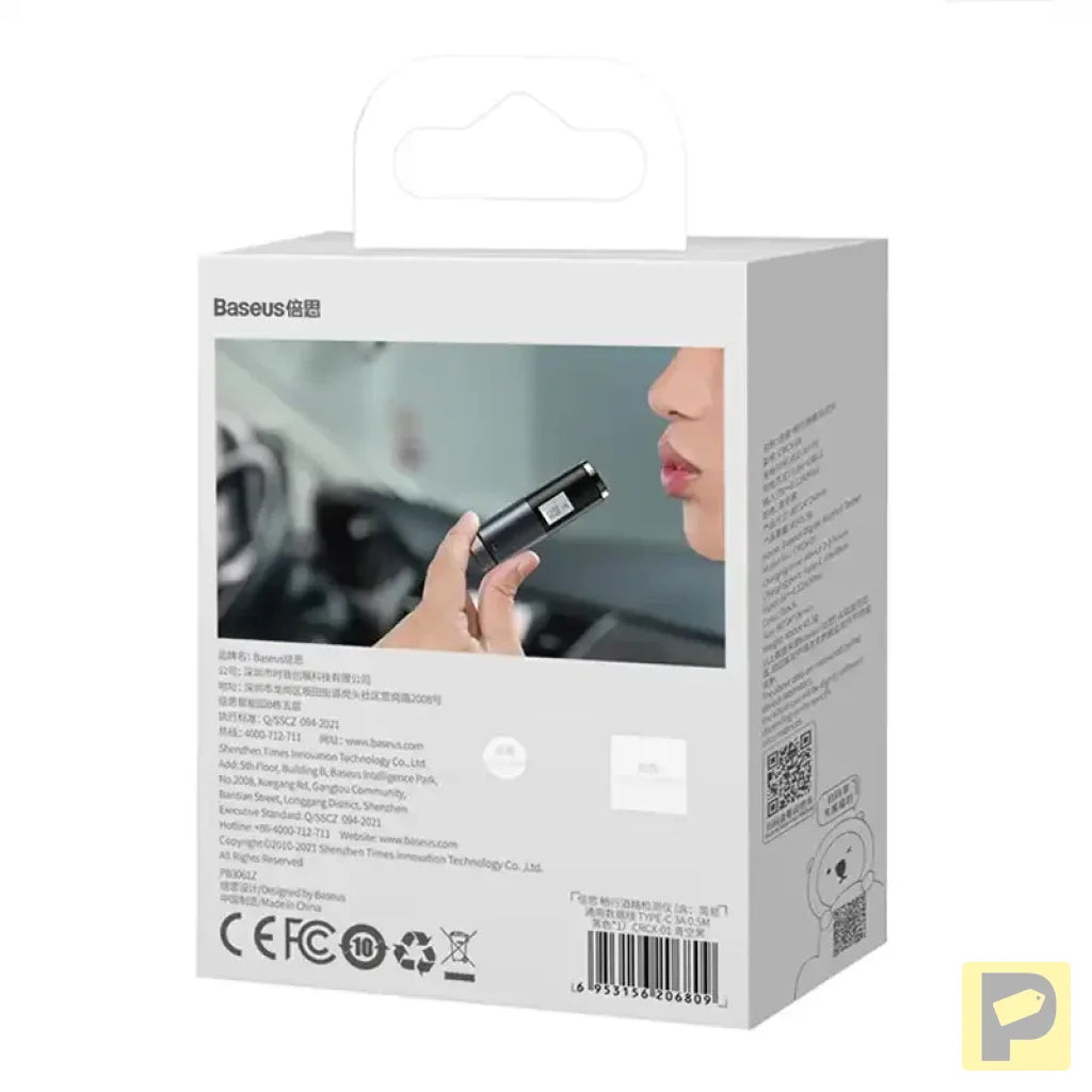 Breathless Electronic Breathalyzer with LCD Baseus (Black)