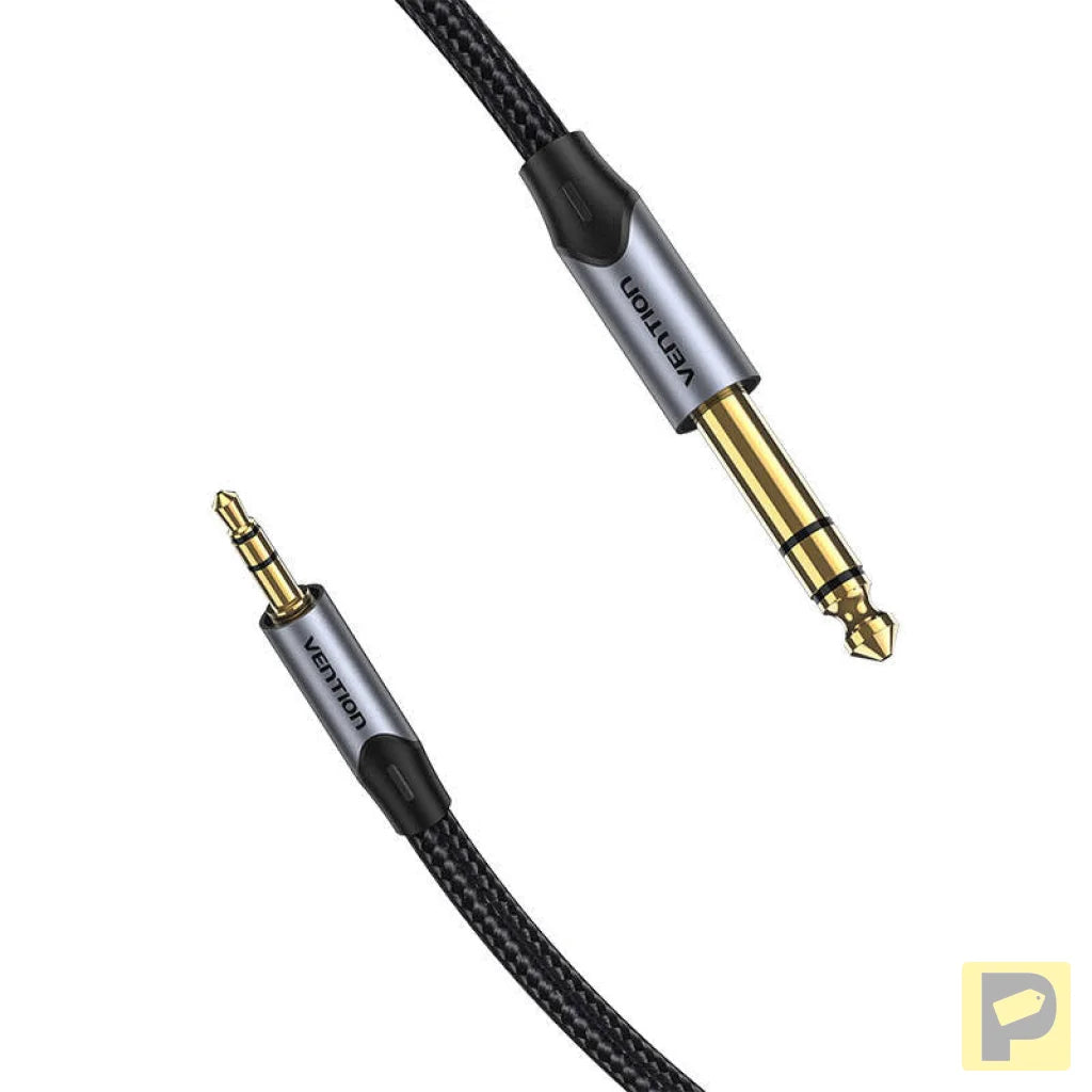 Cable Audio 3.5mm TRS to 6.35mm Vention BAUHJ 5m Gray