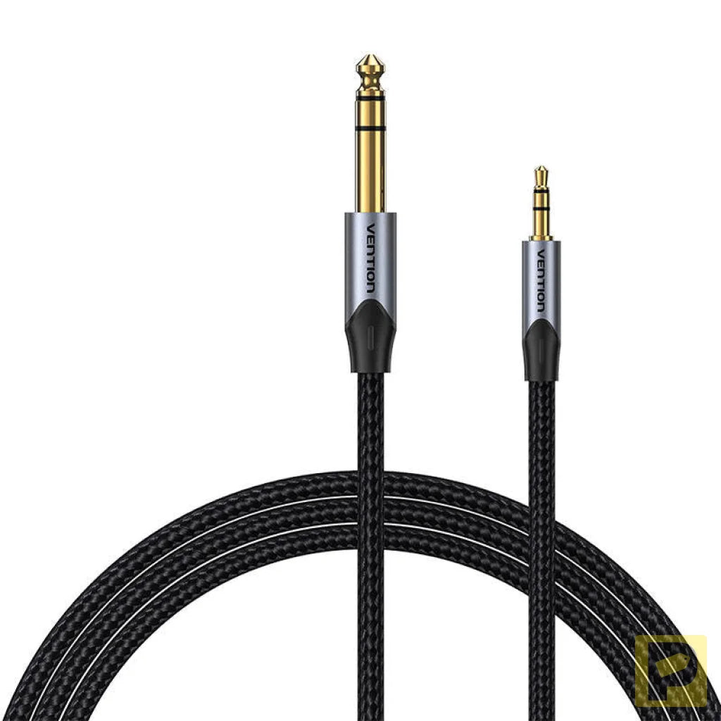 Cable Audio 3.5mm TRS to 6.35mm Vention BAUHJ 5m Gray