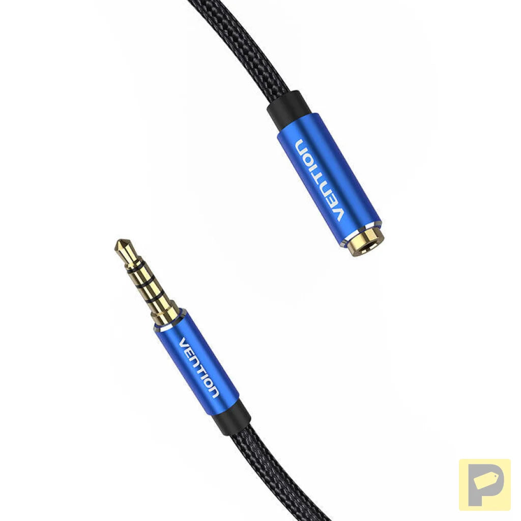 Cable Audio TRRS 3.5mm Male to 3.5mm Female Vention BHCLJ 5m Blue
