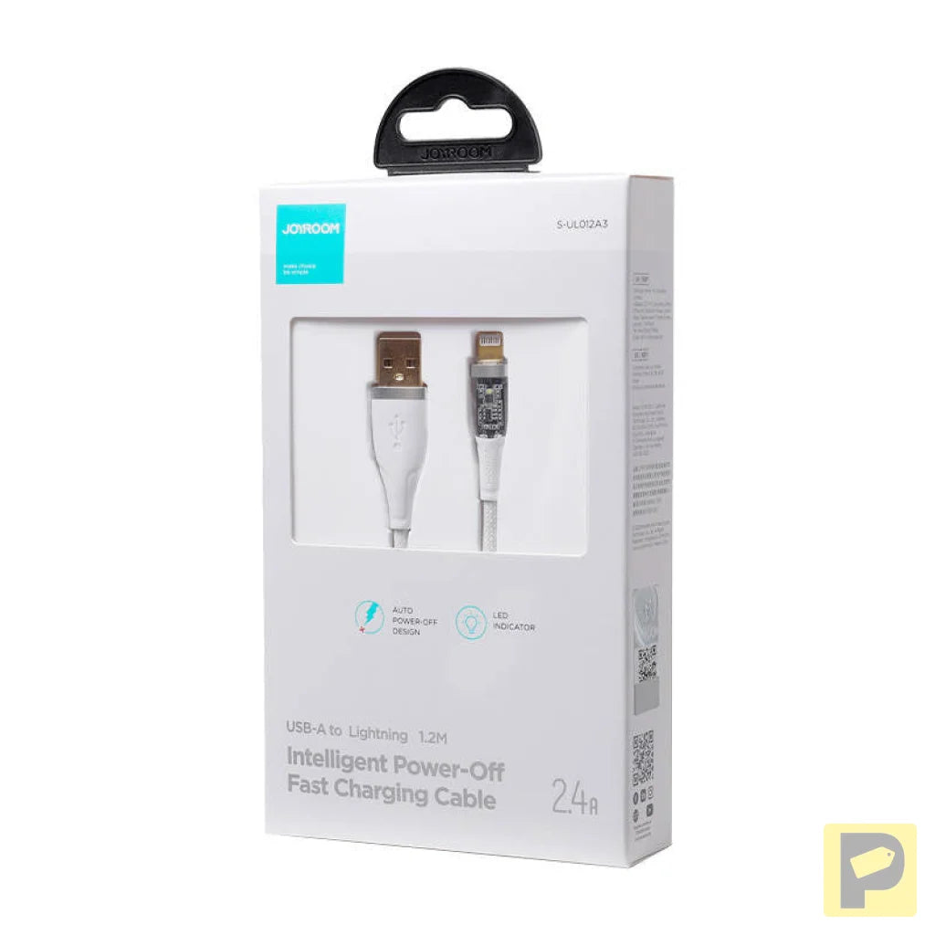 Cable to USB-A / Lightning / 2.4A / 1.2m Joyroom S-UL012A3 (white)