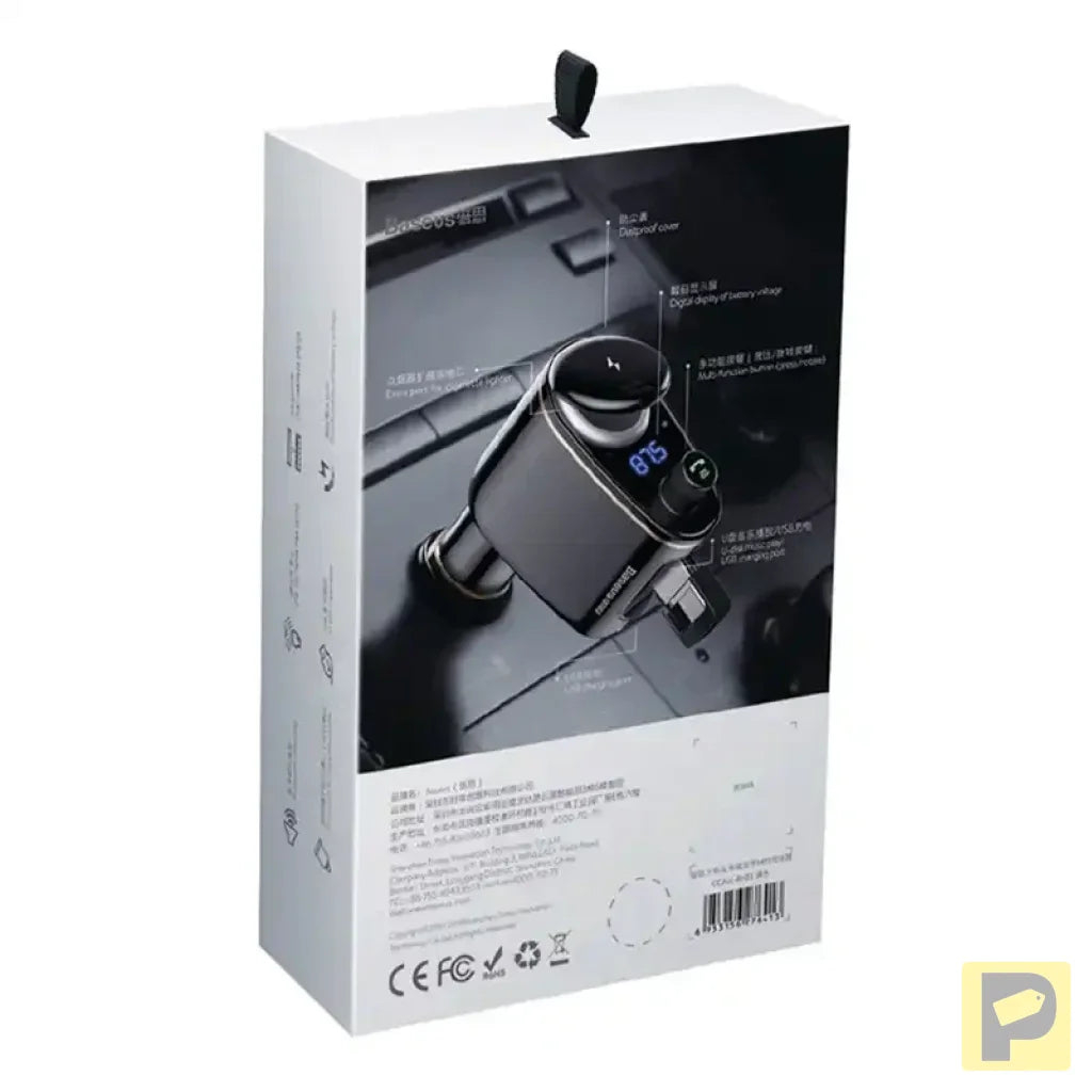 Car Bluetooth MP3 Player Baseus S-06Black OS