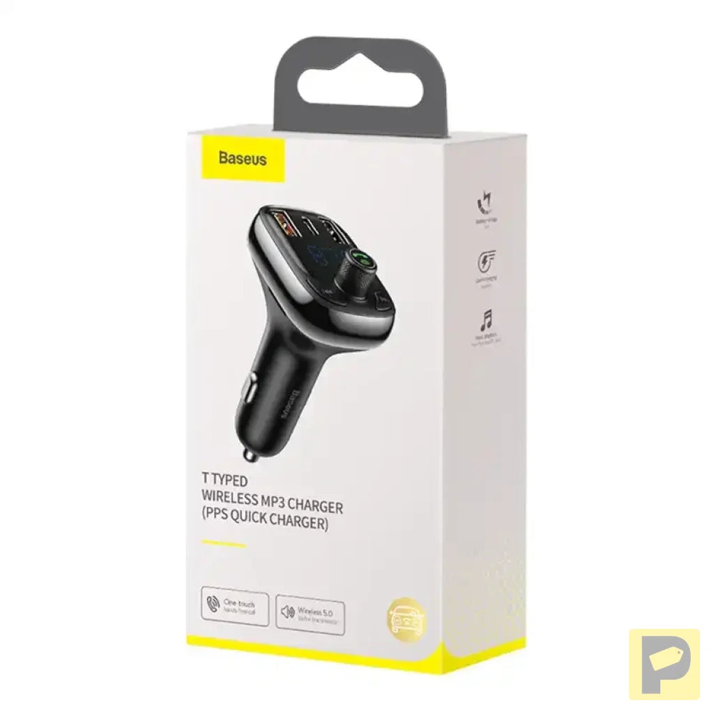 Car Bluetooth MP3 Player Baseus T Shaped S-13 Black OS