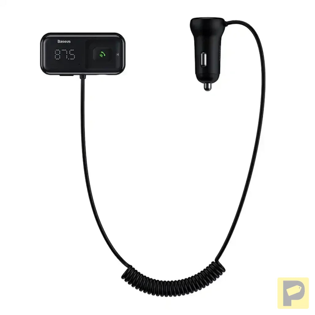 Car Bluetooth MP3 Player + Charger Baseus T Shaped S-16 Black OS