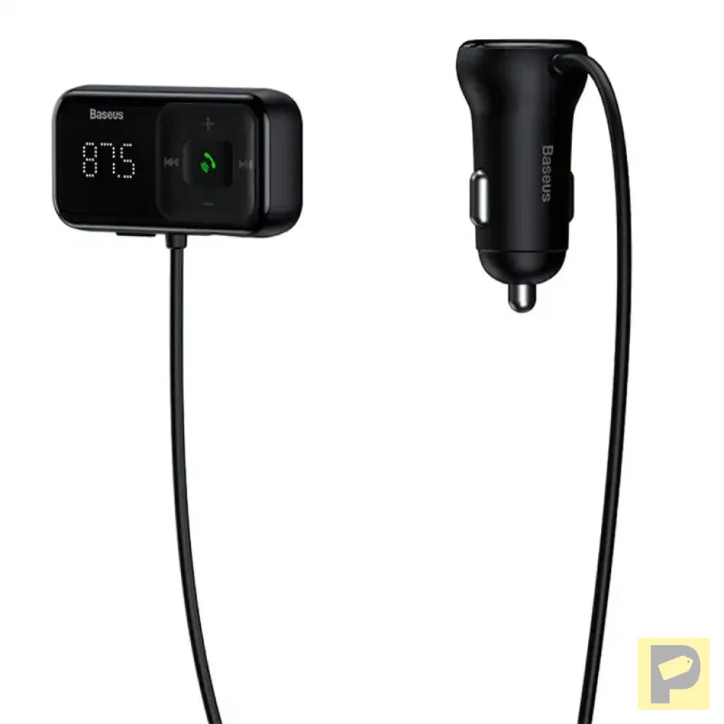 Car Bluetooth MP3 Player + Charger Baseus T Shaped S-16 Black OS