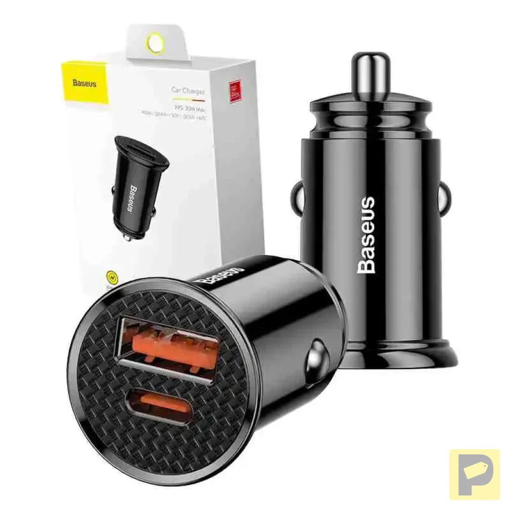 Car Charger Baseus Circular PD QC4.0+ 5A 30W (czarna)