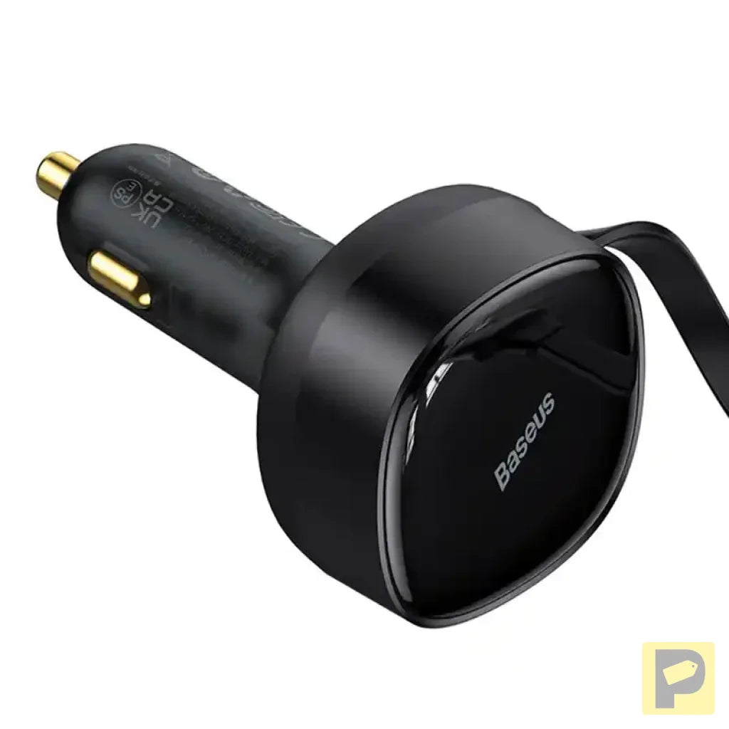 Car Charger Baseus Enjoyment with cable USB-C + Lightning 3A, 30W (Black)