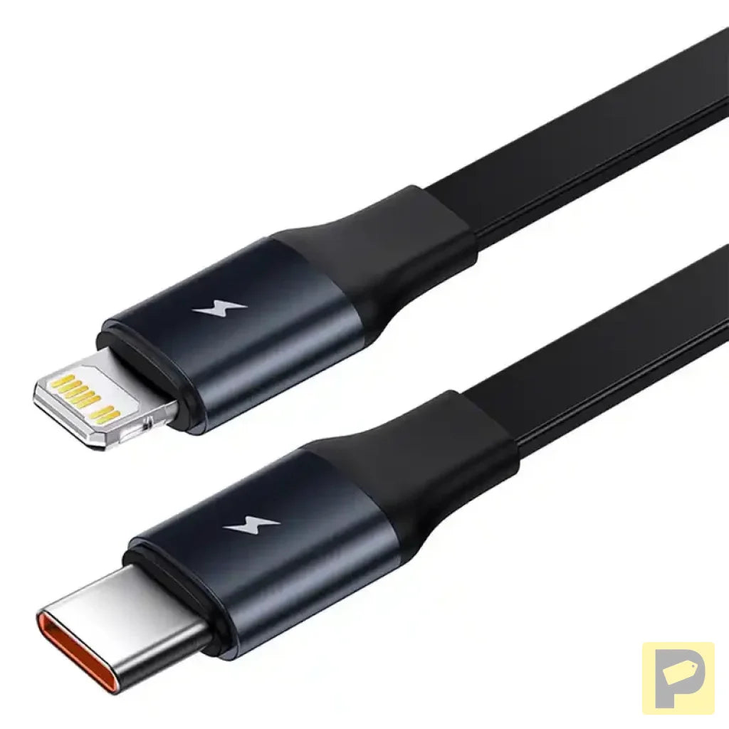 Car Charger Baseus Enjoyment with cable USB-C + Lightning 3A, 30W (Black)