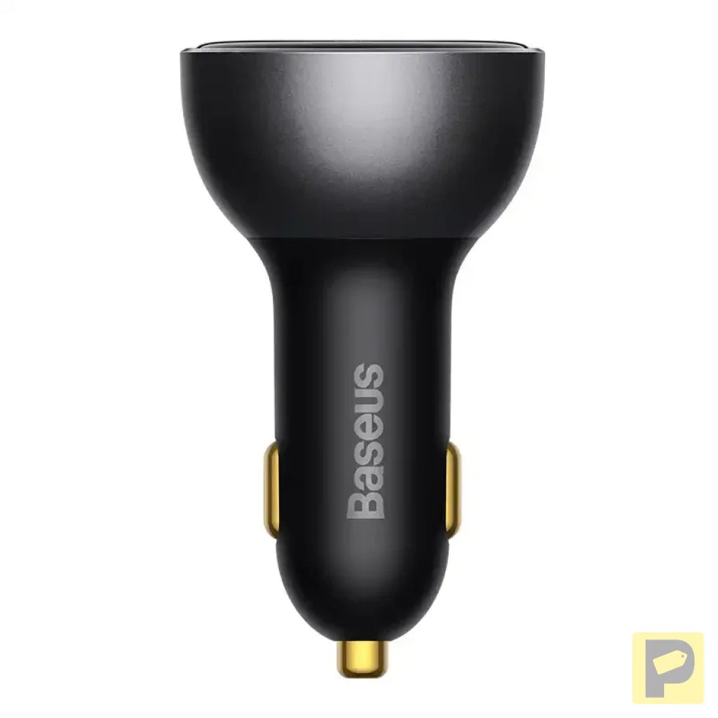 Car charger Baseus Superme, USB, USB-C, 140W (black)