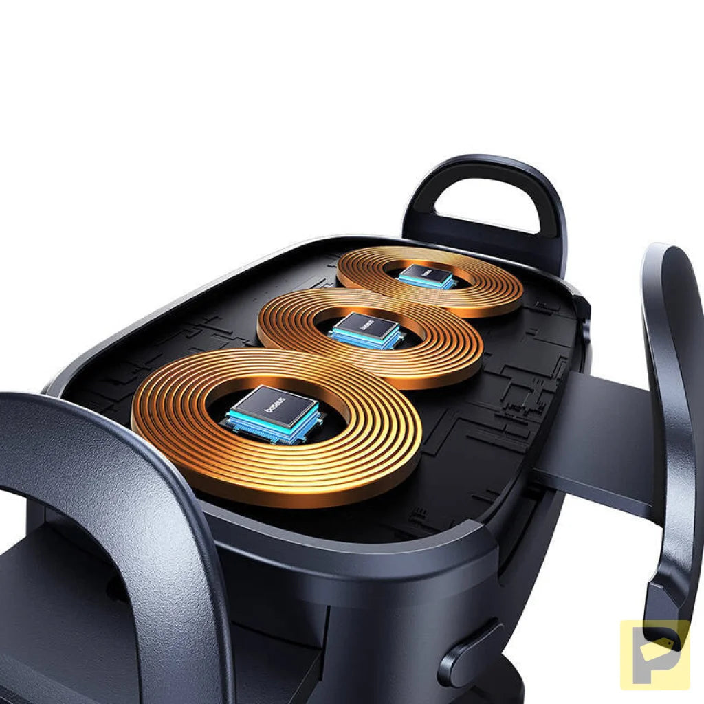 Car holder with inductive charger Baseus LightChaser (Black)