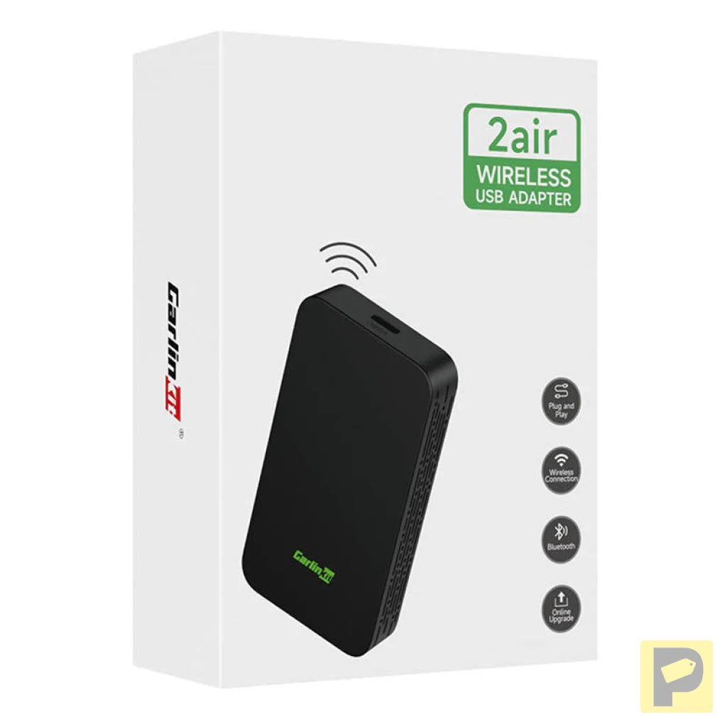 Carlinkit 2AIR wireless adapter Apple Carplay/Android Auto (black)