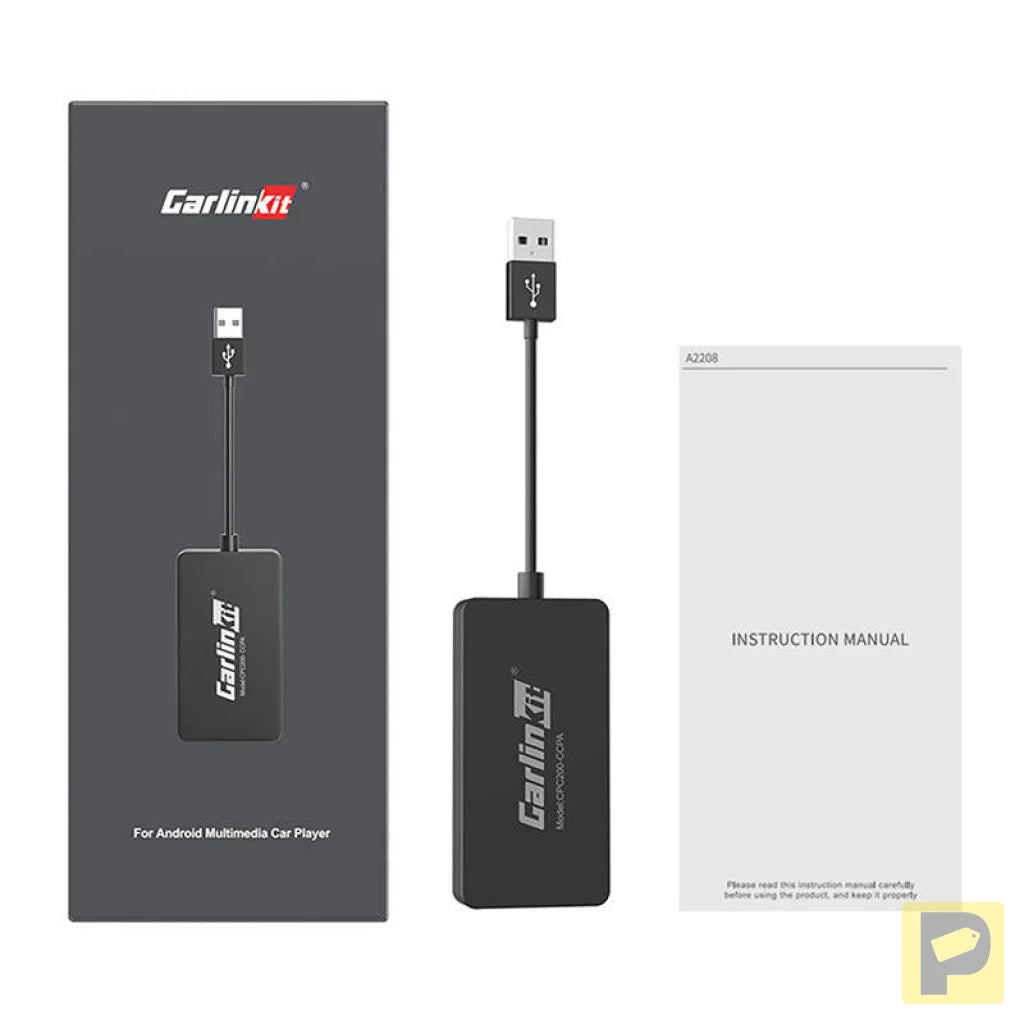 Carlinkit CCPA wireless adapter Apple Carplay/Android Auto (black)