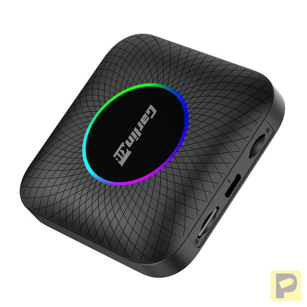 Carlinkit TBOX PLUS LED Wireless Adapter, 4G/64G, Apple Carplay/Android Auto (black)