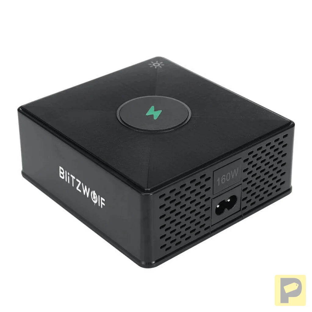 Charger Blitzwolf 868H, 2xUSB-A, 3xUSB type-C, 160W (black)