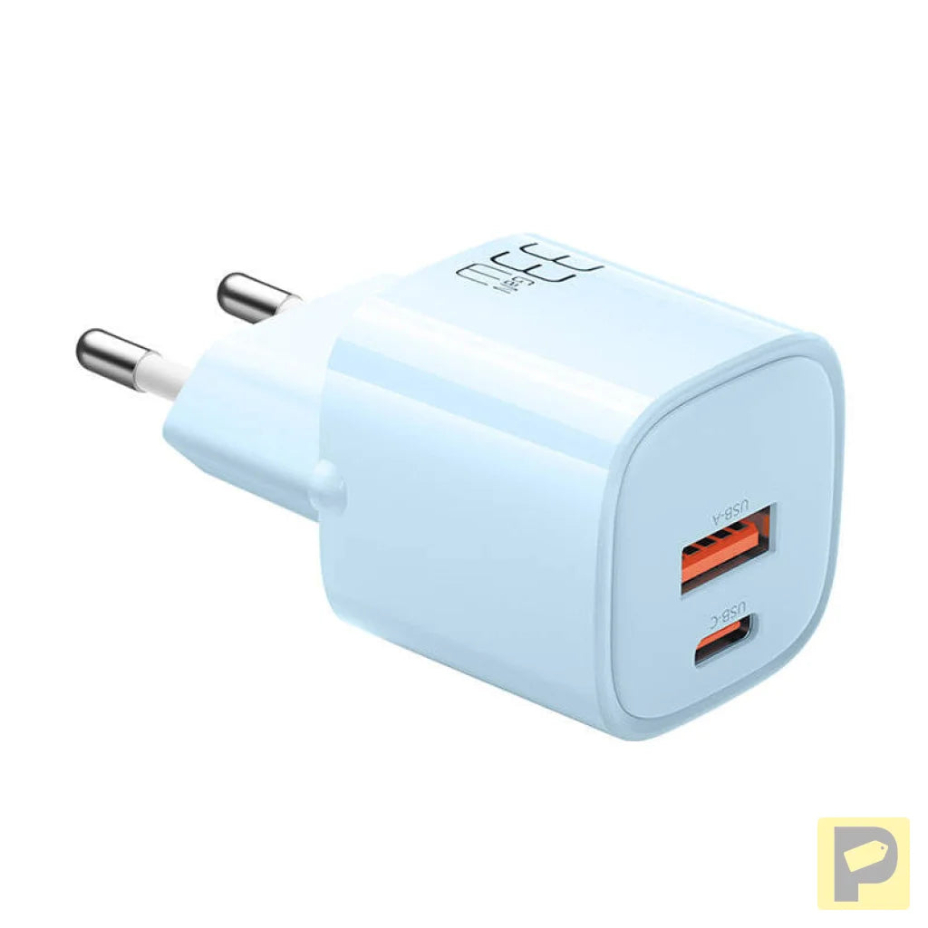 Charger GaN 33W Mcdodo CH-0154 USB-C, USB-A (blue)