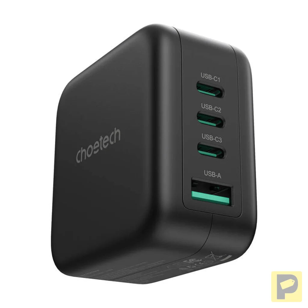 Choetech PD6055 70W GaN mains charger with US, EU, UK, AU adapters