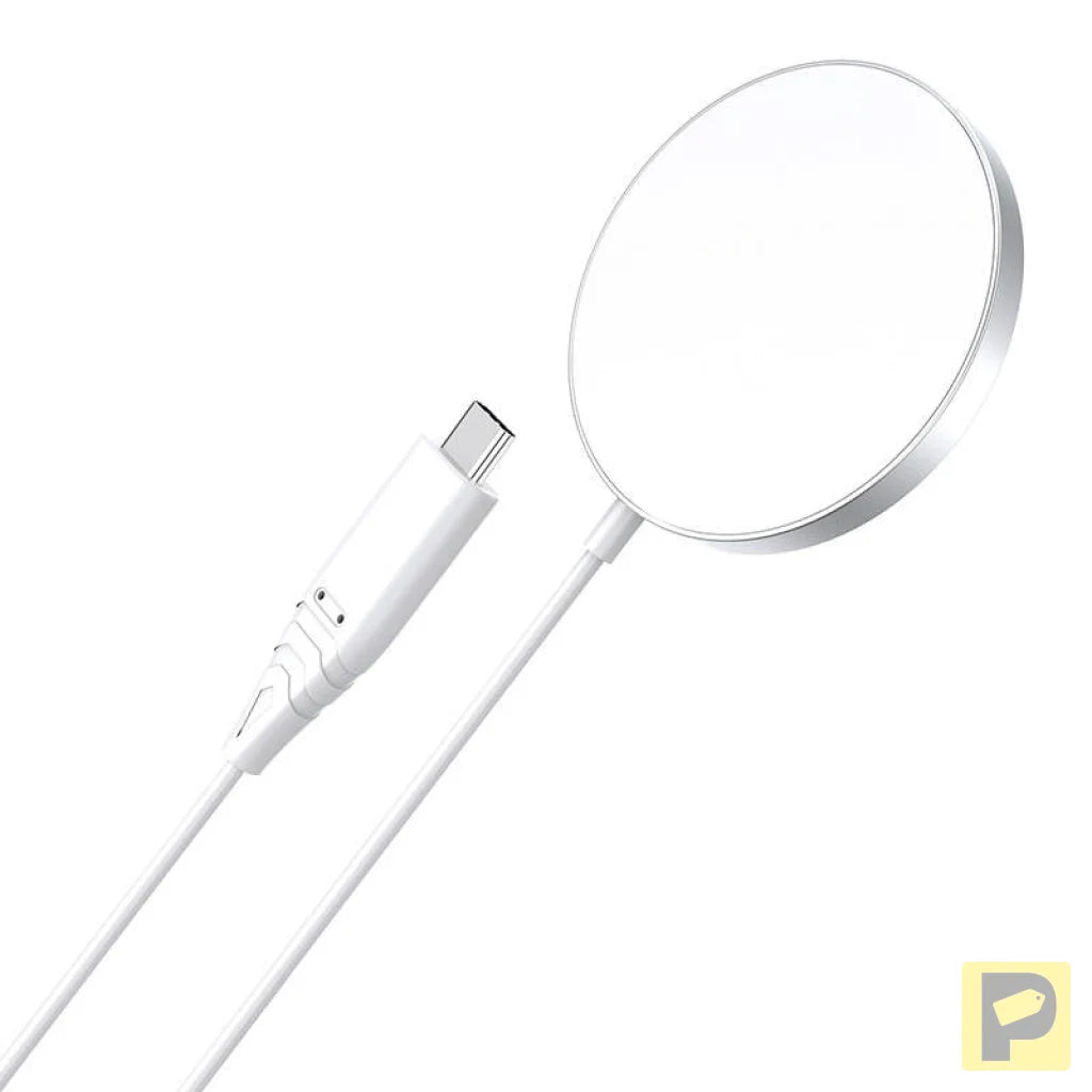 Choetech T518 Magnetic Wireless Charger 15W (white)