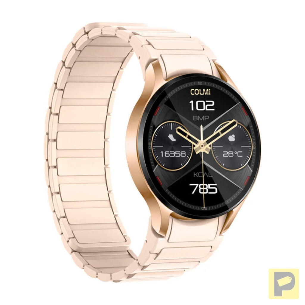 Colmi i28 Ultra smartwatch with magnetic strap (gold)