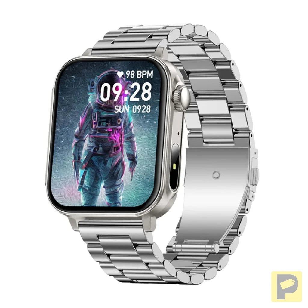 Colmi P80 smartwatch (steel and silver)