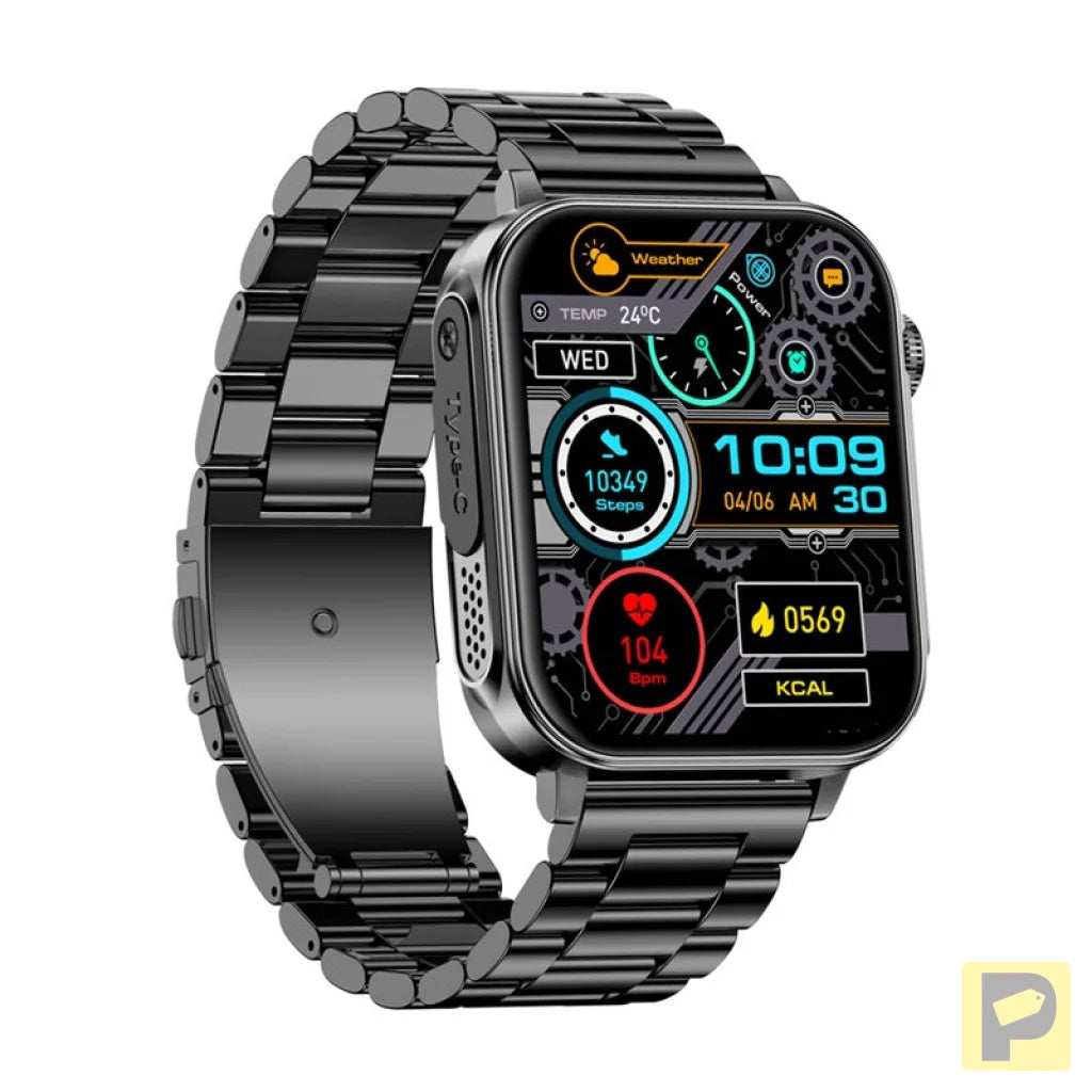Colmi P80 smartwatch (steel black)