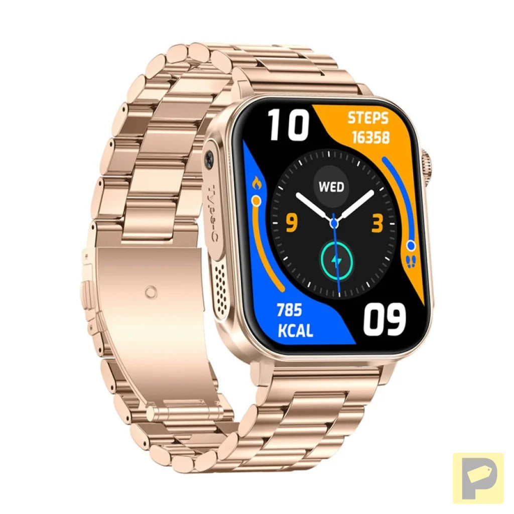 Colmi P80 smartwatch (steel-gold)