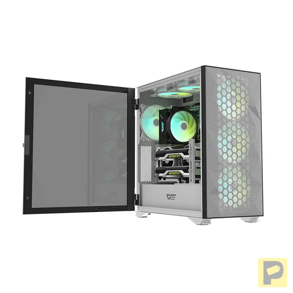 Computer Fan Set ARGB Darkflash C6 3in1 120x120 (white)