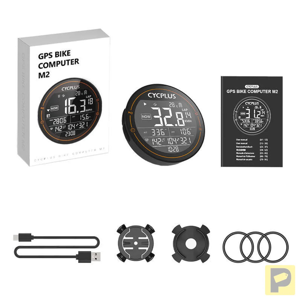 Cycplus M2 bicycle computer - compatibile with Strava, Trainingpeaks etc.