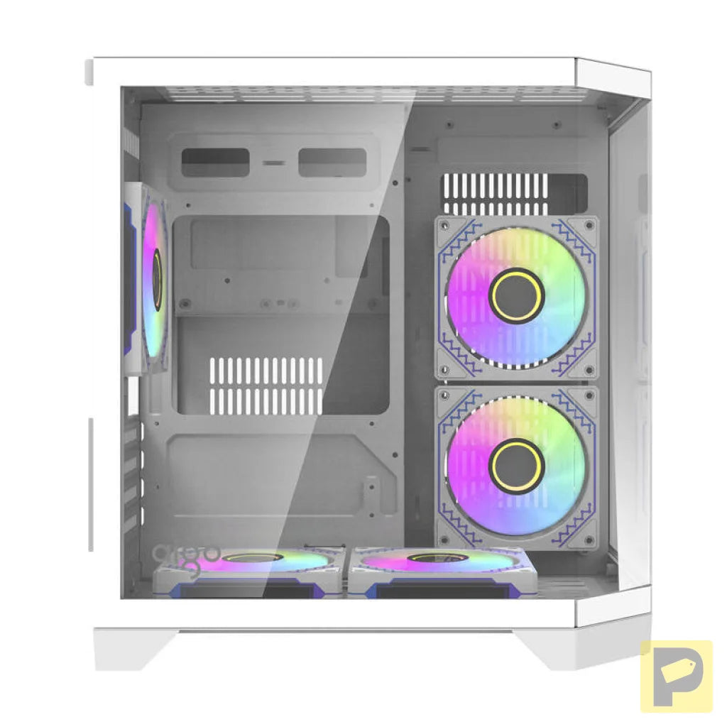 Darflash FT350 computer case + 5 aRGB fans (white)