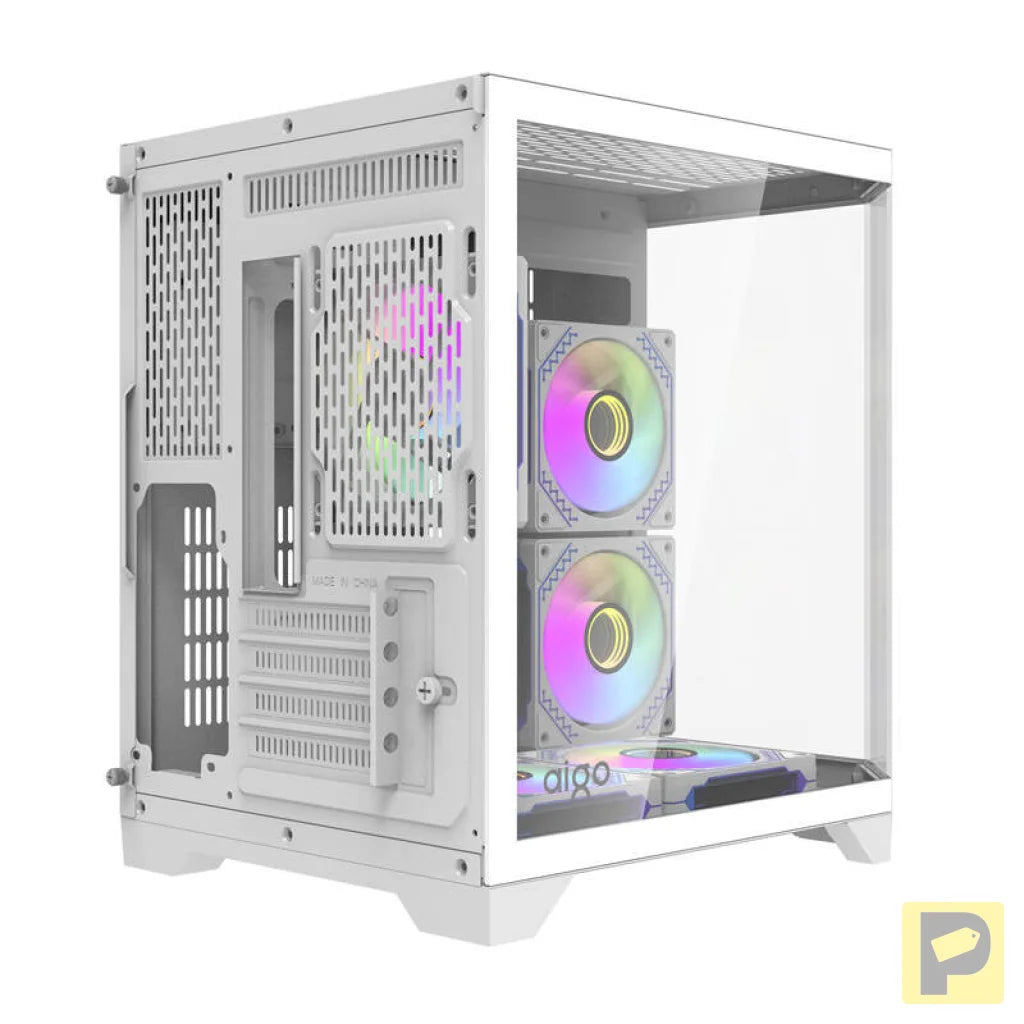 Darflash FT350 computer case + 5 aRGB fans (white)