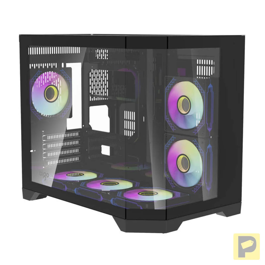 Darflash FT418 computer case + 6 aRGB fans (black)