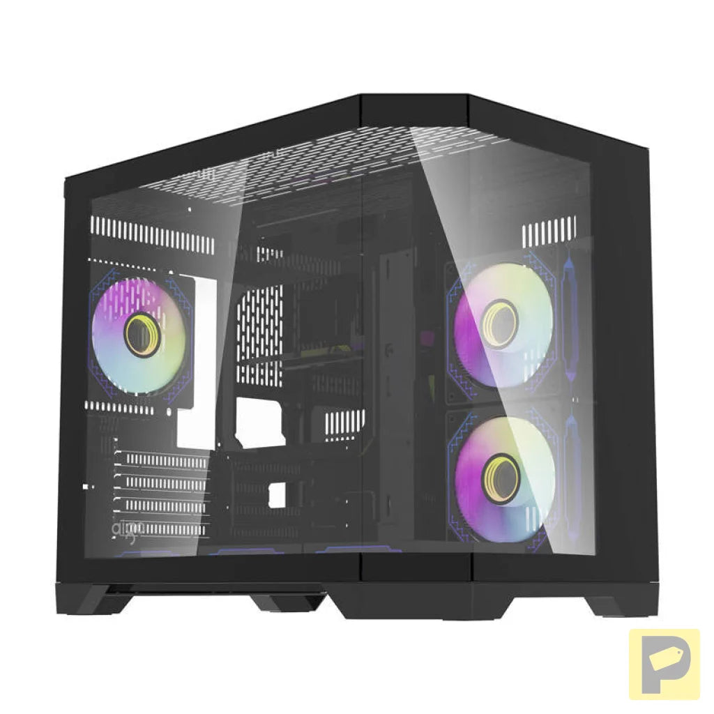 Darflash FT418 computer case + 6 aRGB fans (black)